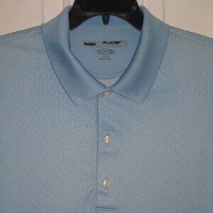 Greg Norman Mens S/S "PGA West" (La Quinta, CA) Powder Blue Golf Polo Shirt - XL